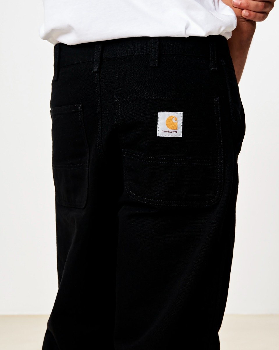 Carhartt WIP - Simple Pant Dearborn - BLACK RINSED / Sort - Bukser