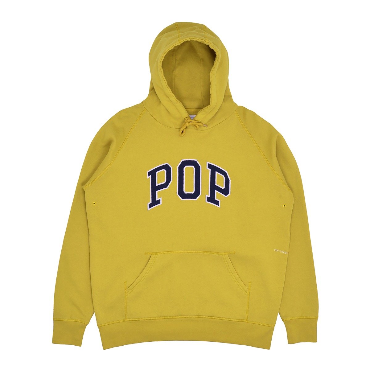 Pop Trading Company - Arch Hooded Sweat - CRESS GREEN / Gul - Sweatshirts