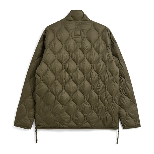 Military Hi Neck W-Zip Down Jacket (Soft shell)