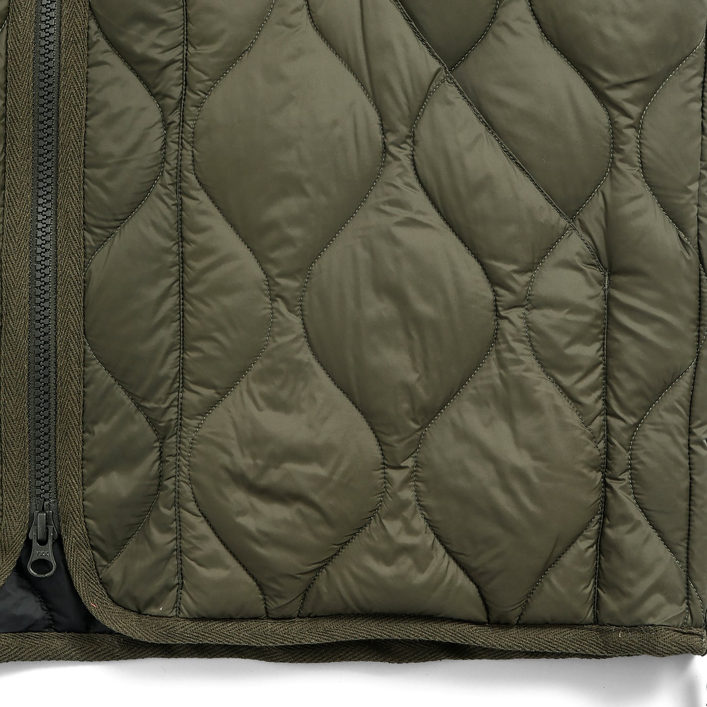 Military Hi Neck W-Zip Down Jacket (Soft shell)