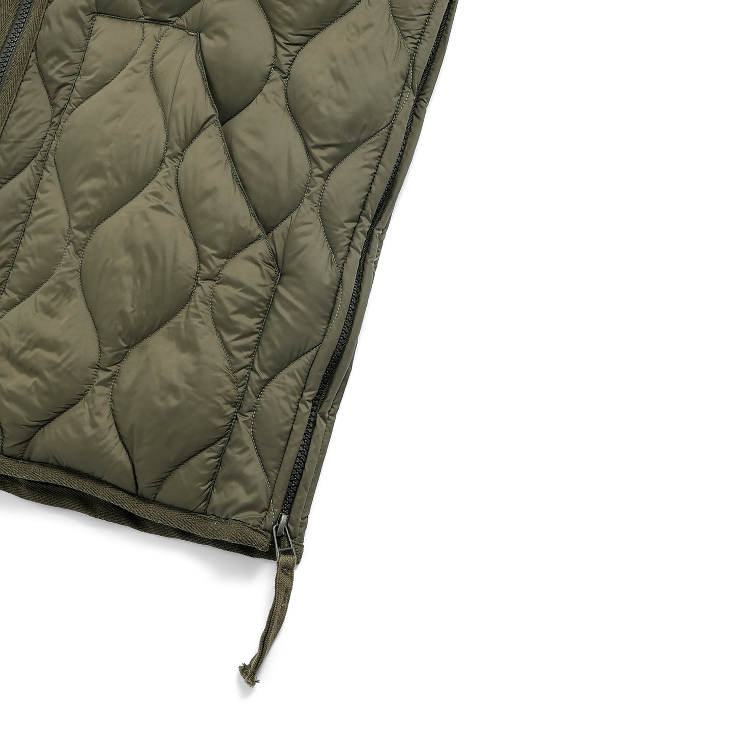 Military Hi Neck W-Zip Down Jacket (Soft shell)