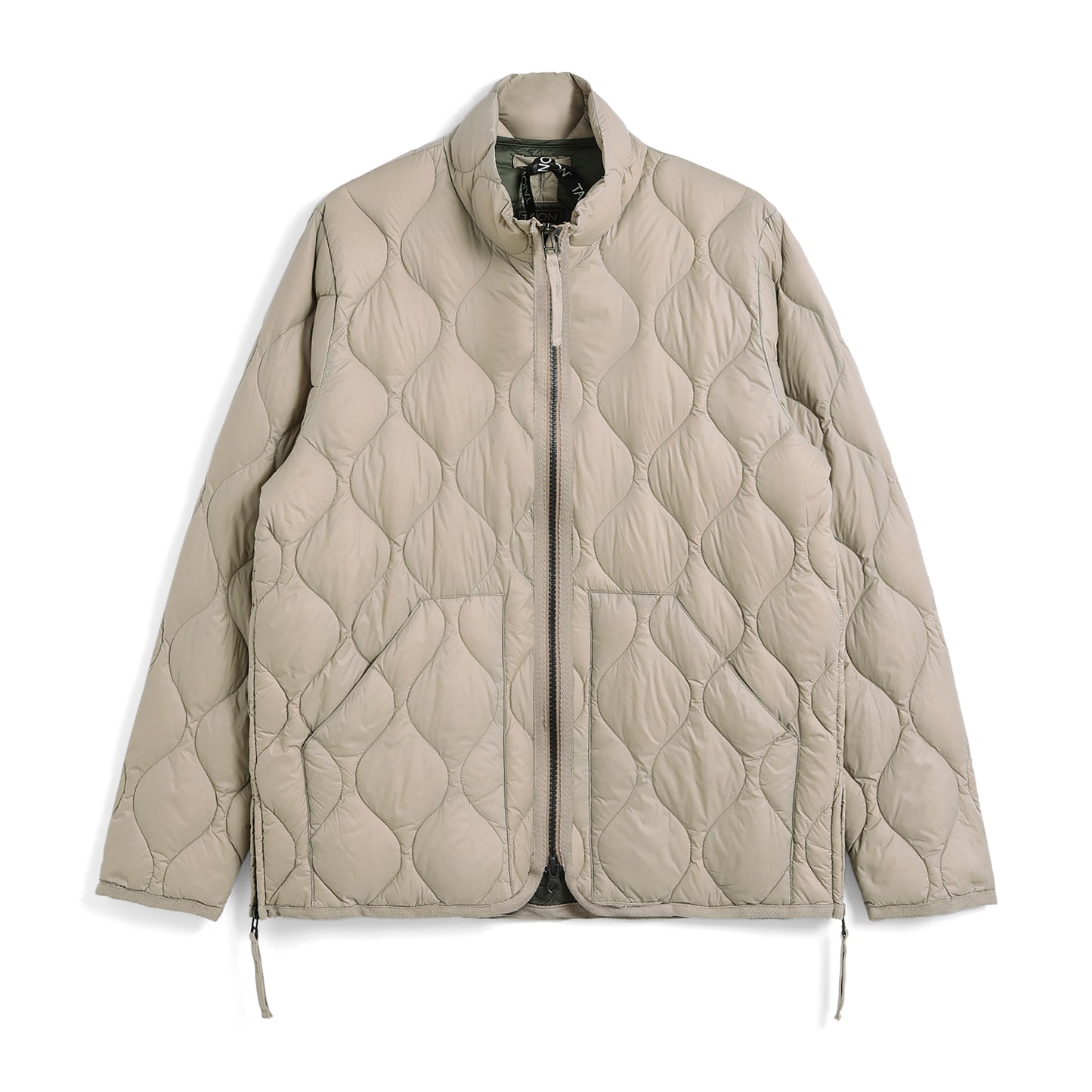 Military Hi Neck W-Zip Down Jacket (Soft shell)