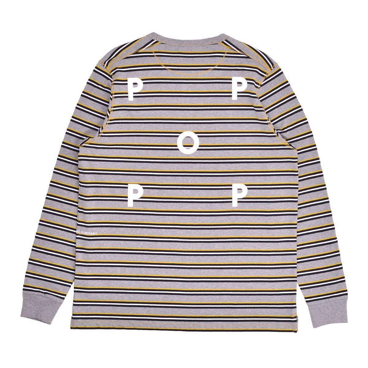 Pop Trading Company Striped Longsleeve T-Shirt Drizzle