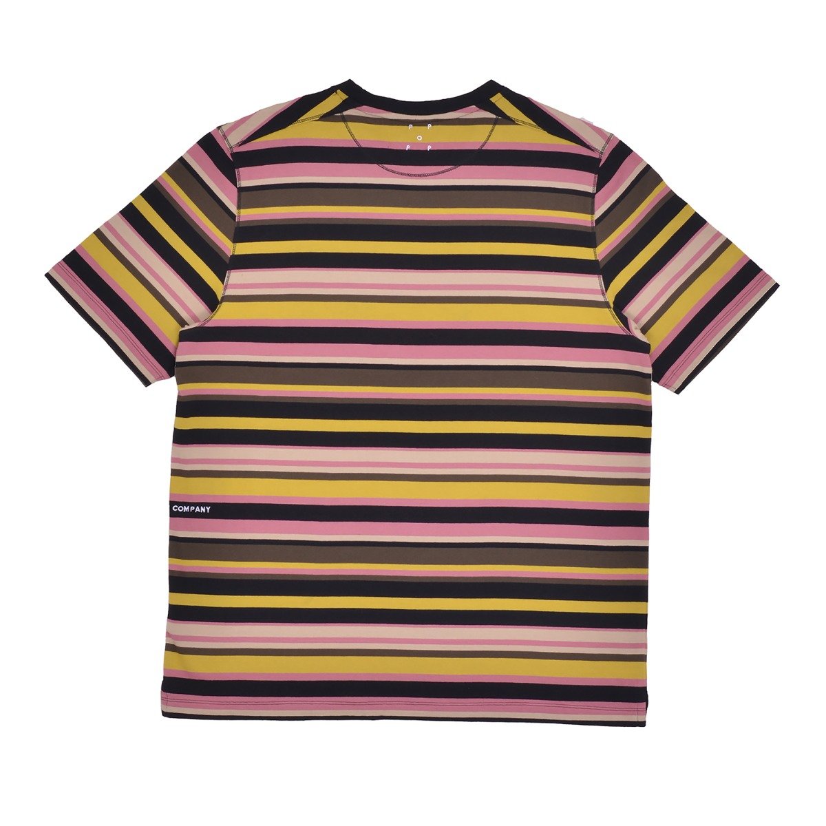 Pop Trading Company Striped Pocket T-Shirt Black / Multi