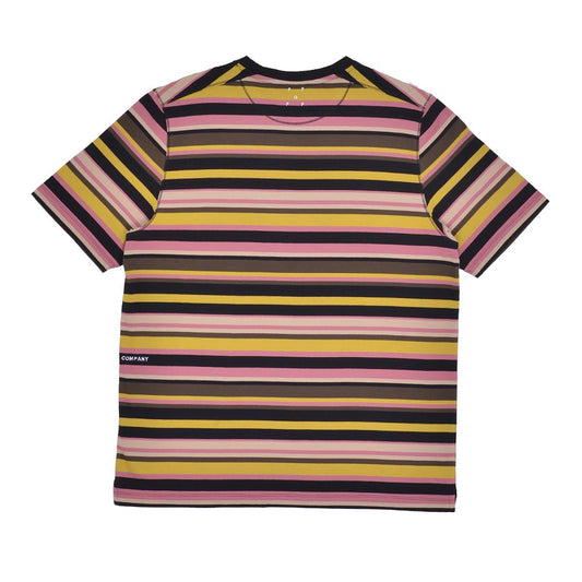Pop Trading Company Striped Pocket T-Shirt Black / Multi