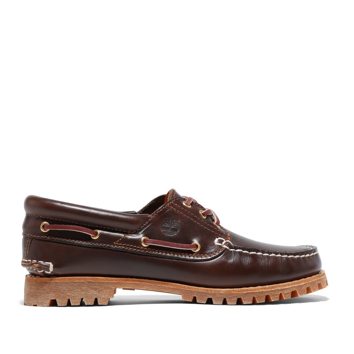 Timberland - Noreen 3-Eye Lug Handsewn Boat Shoe (w) - MD BROWN FULL GRAIN / Brun - Sko