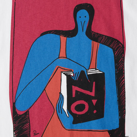 By Parra - No Books T-Shirt - WHITE / Hvid - T-Shirts