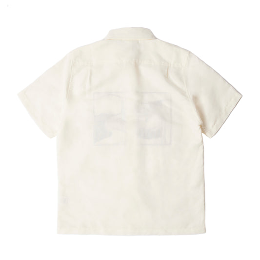 By Parra - The Dunes Short Sleeve Shirt - OFF WHITE / Hvid - Skjorter