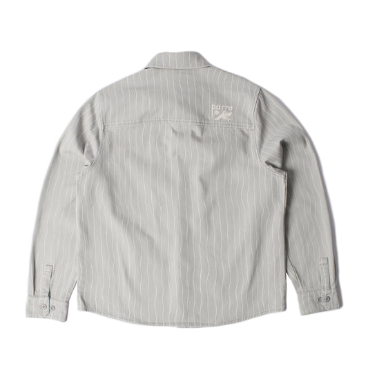 By Parra - Meandering Lines Shirt - GREY / Grå||Striber - Skjorter