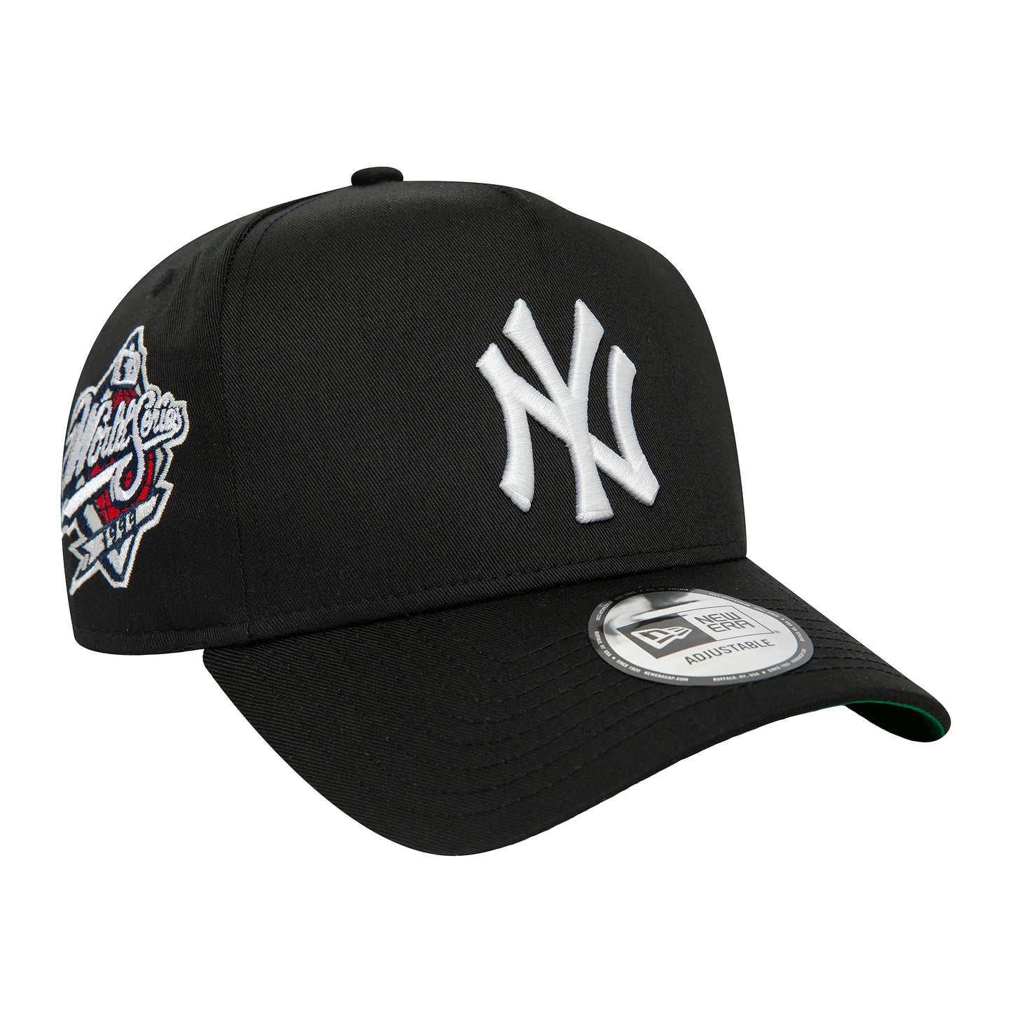 New York Yankees World Series Patch Black 9FORTY E-Frame Adjustable Cap