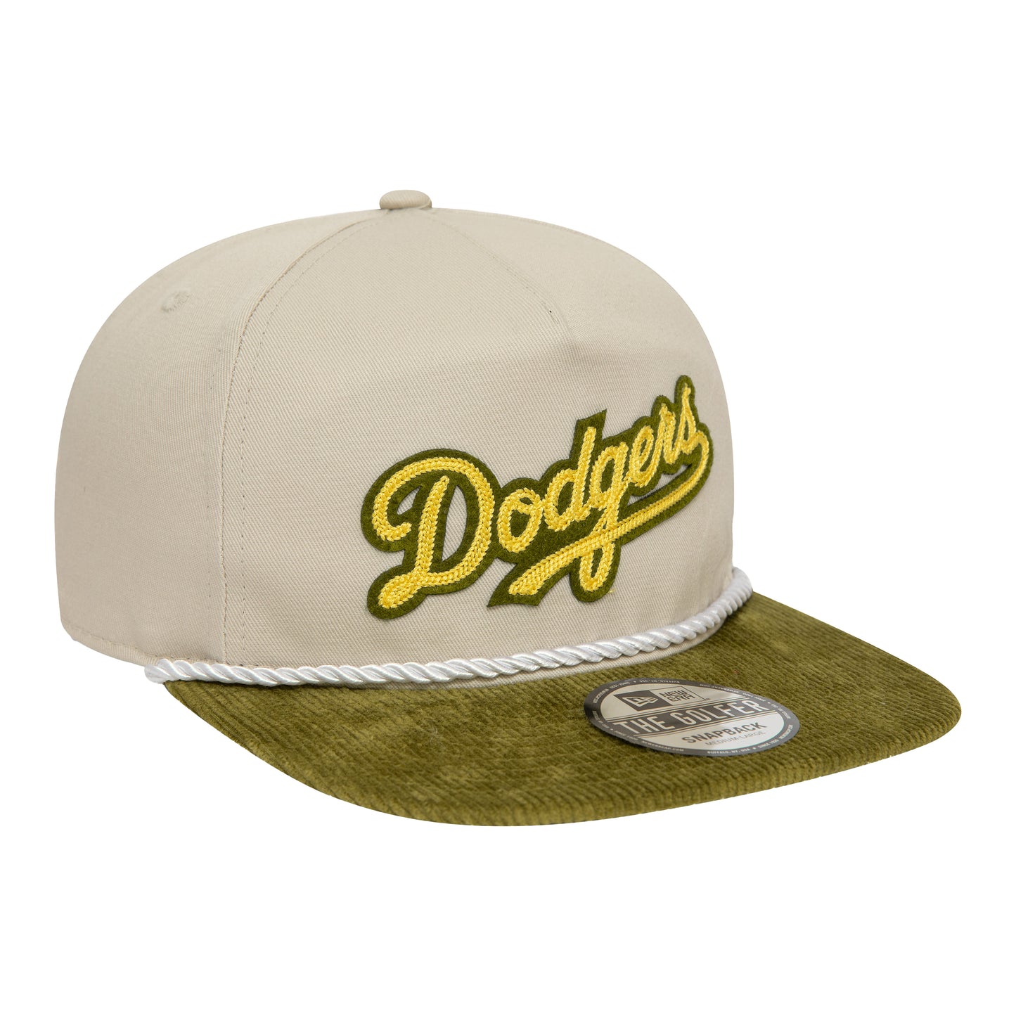 LA Dodgers MLB Cord Visor Stone Golfer Adjustable Cap
