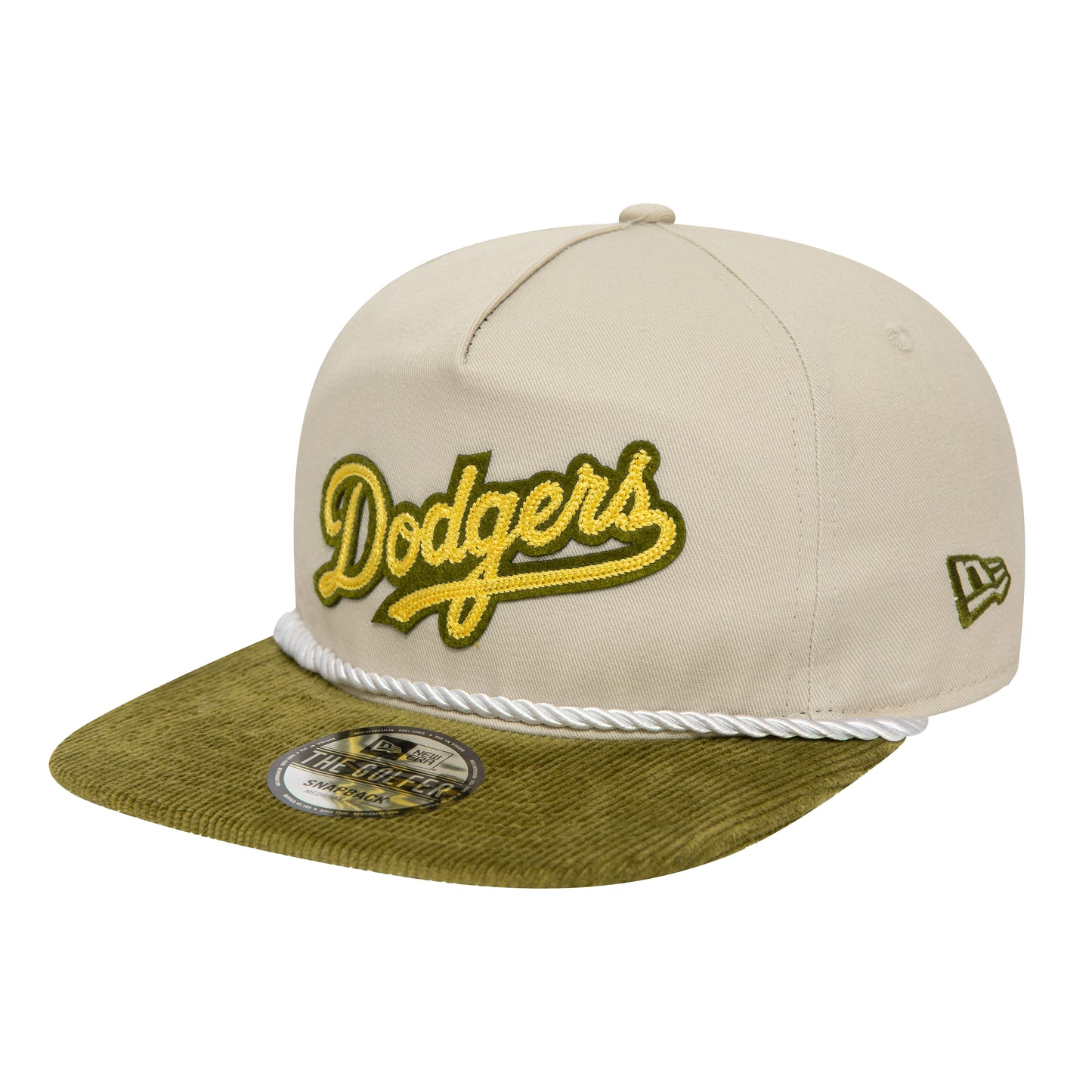 New Era - LA Dodgers MLB Cord Visor Stone Golfer Adjustable Cap - LIGHT BEIGE / Beige - Accessories