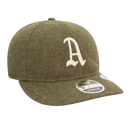 Oakland Athletics MLB Harris Tweed Green Retro Crown 9FIFTY Cap
