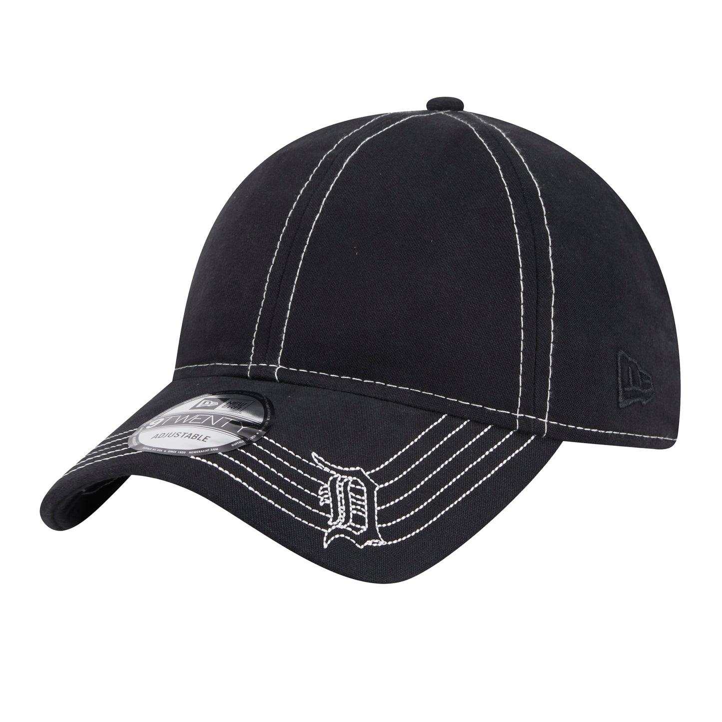 New Era - Contrast Stitch 9TWENTY Adjustable - BLACK / Sort - Accessories