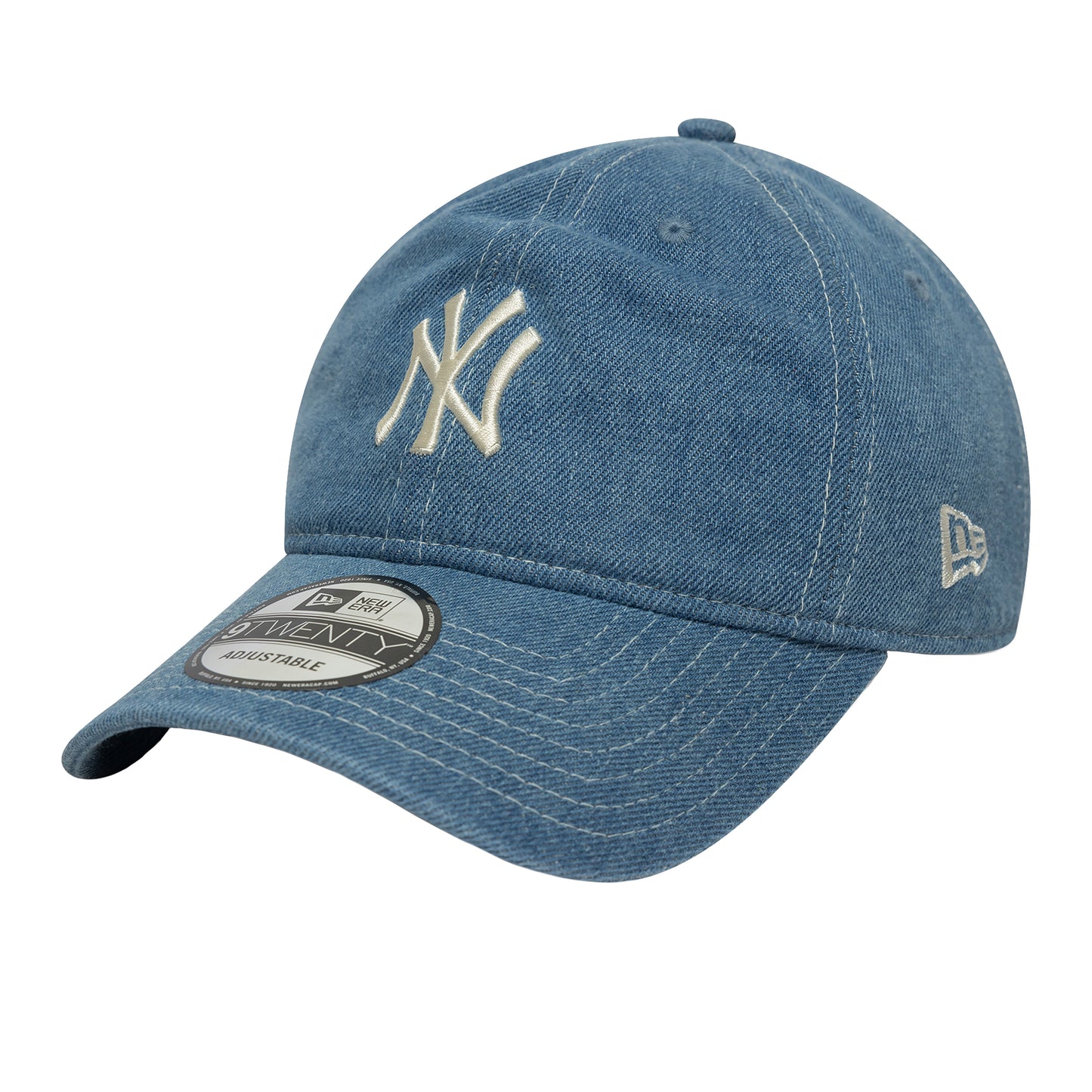 New Era - MLB Denim New York Yankees 9Twenty Cap - MED BLUE / Blå - Accessories