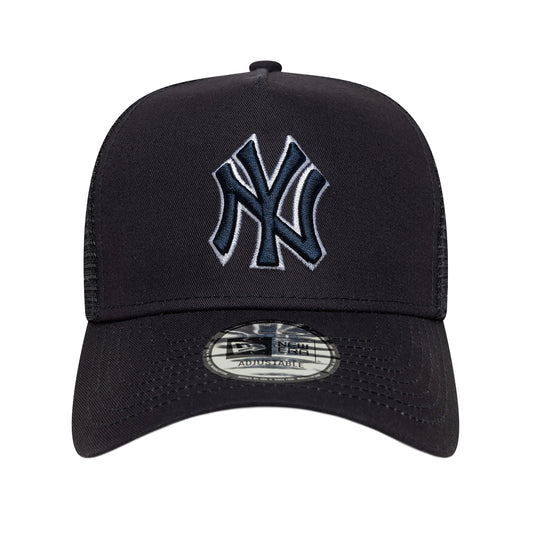 New Era - NEW YORK YANKEES 9FORTY TRUCKER CAP - NAVY / Blå - Accessories