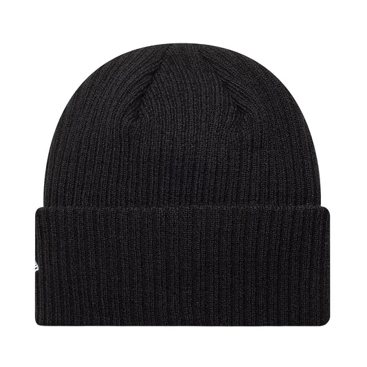 New Era - New York Yankees MLB Black Wide Cuff Knit Beanie Hat - BLACK / Sort - Accessories