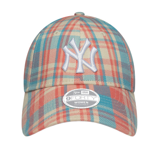New Era - WMNS NEW YORK YANKEES CHECK 9FORTY - PINK / WHITE / Pink||Multi - Accessories