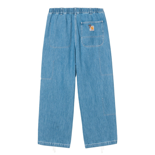 Carhartt WIP - Removed Pocket Double Knee Pant - BLUE STONE WASHED / Blå - Bukser