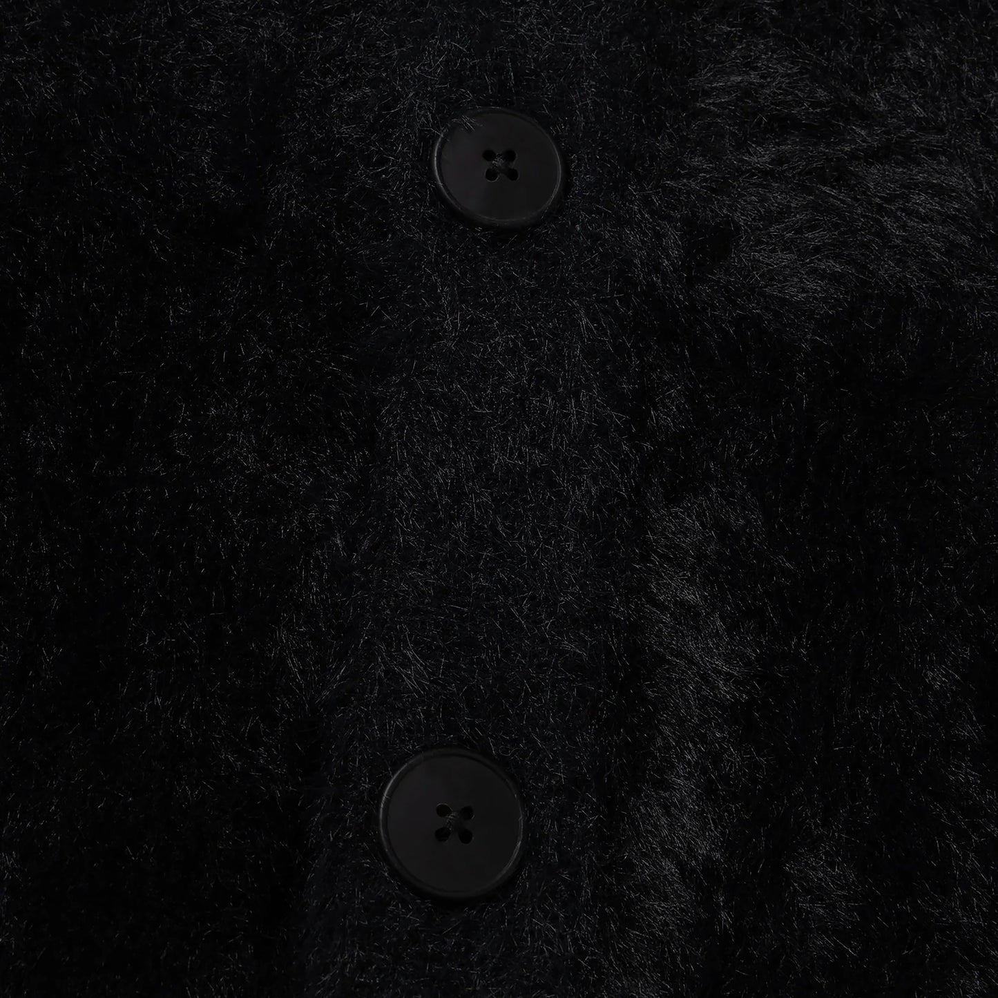 Aries - Oversized Chenille Column Knit - BLACK / Sort - Strik