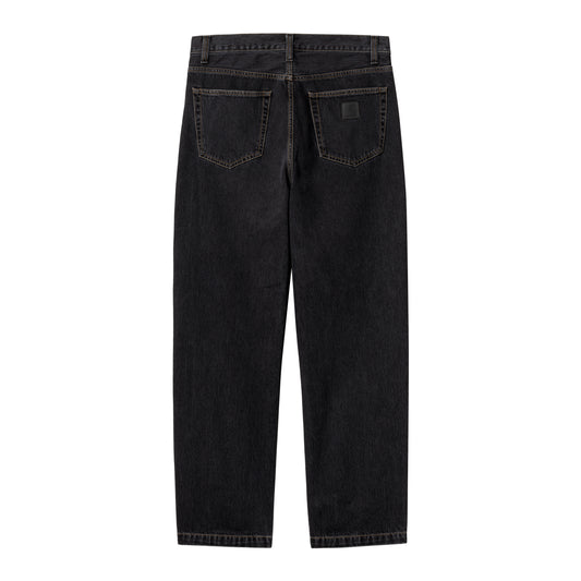Carhartt WIP - Aaron Pant - BLACK STONE WASHED / Sort - Bukser