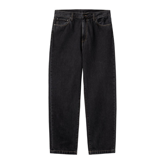 Carhartt WIP - Aaron Pant - BLACK STONE WASHED / Sort - Bukser
