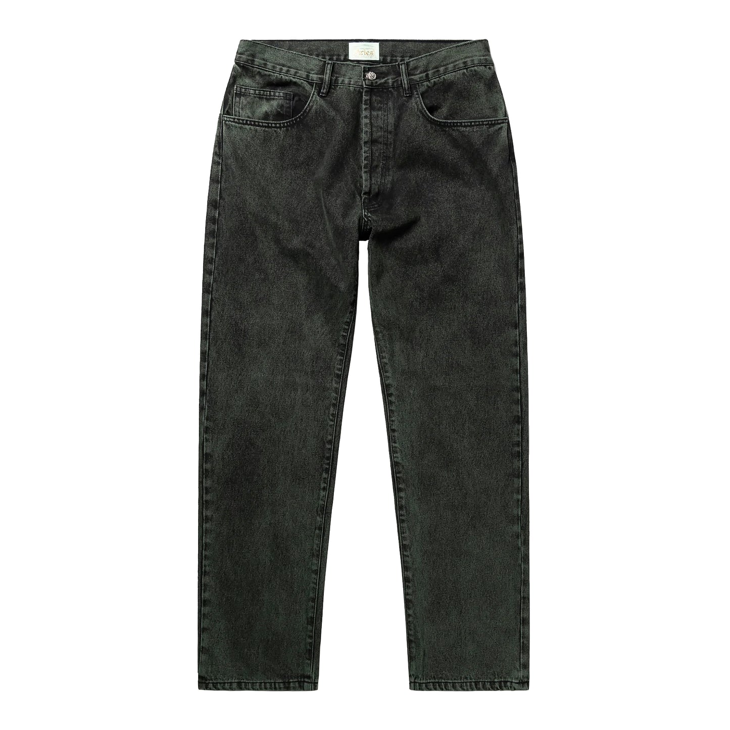 Aries - Acid Wash Batten Jean - forest green - Herre > Bukser > Jeans