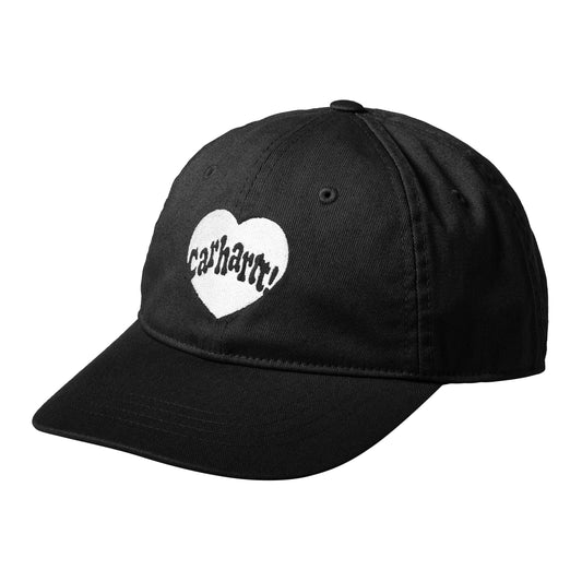Carhartt WIP - Amour Cap - BLACK / WHITE / Sort - Accessories