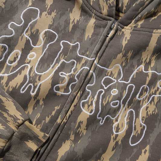 Blotch Zip-Thru Hood