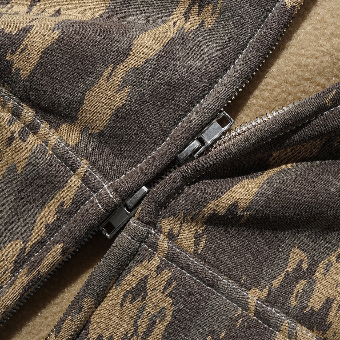 Blotch Zip-Thru Hood
