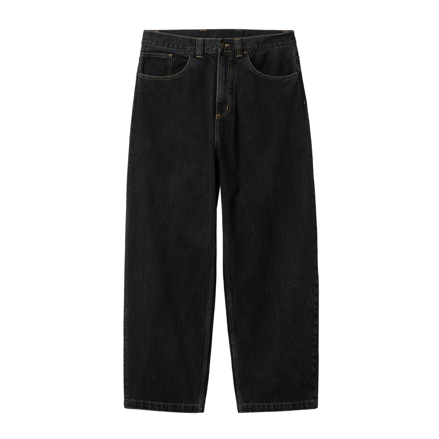 Carhartt WIP - Brandon Pant Smith - BLACK STONE WASHED / Sort - Bukser