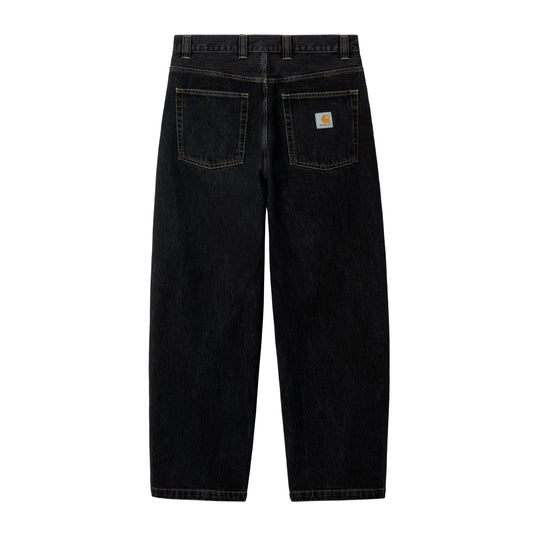 Carhartt WIP - Brandon Pant Smith - BLACK STONE WASHED / Sort - Bukser