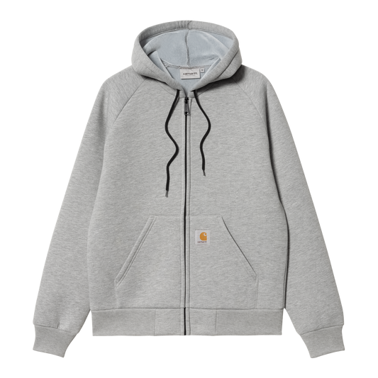 Carhartt WIP - Car-Lux Hooded Jacket - GREY HEATHER / GREY / Grå - Jakker