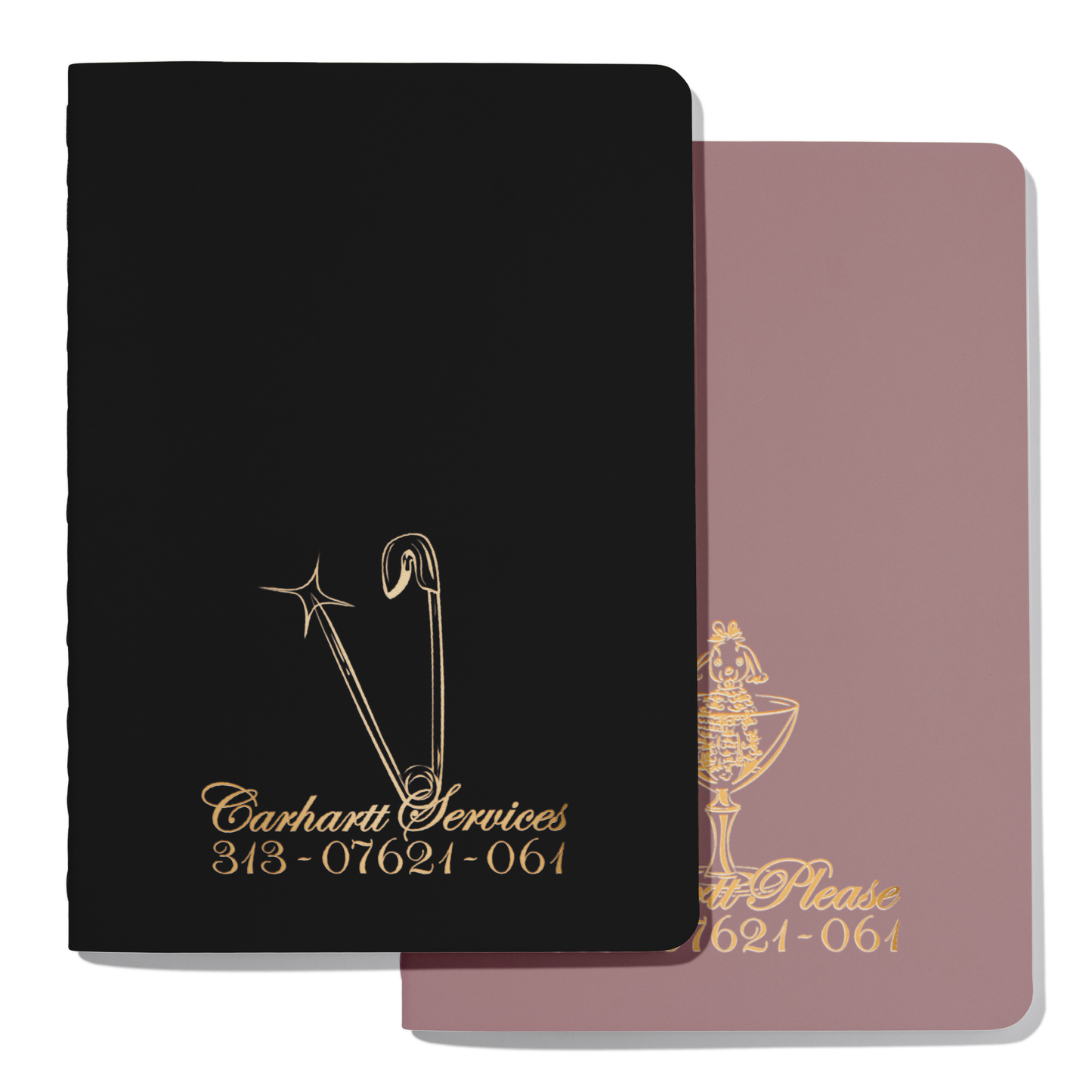 Carhartt WIP - Carhartt Please Notebook Set - MULTICOLOR / Sort||Pink - Accessories