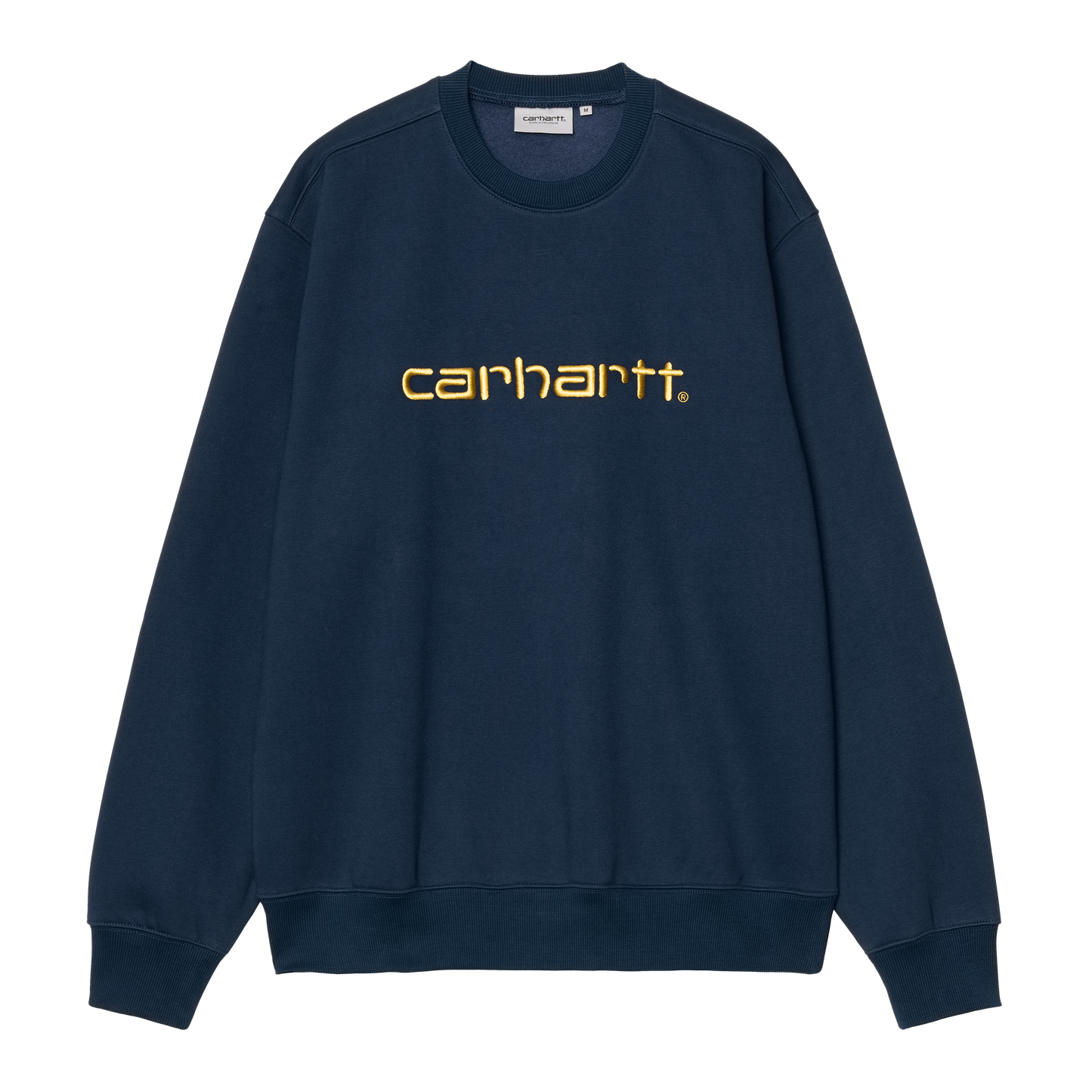 Carhartt WIP - Carhartt Sweat - INK / AIR YELLOW / Blå - Sweatshirts