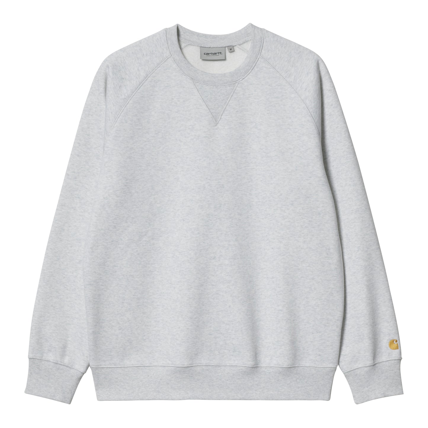 Carhartt WIP - Chase Sweat SS25 - ASH HEATHER / GOLD / Grå - Sweatshirts