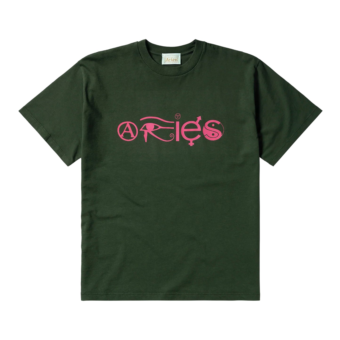 Aries - Coexist SS Tee - FOREST GREEN / Grøn - T-Shirts
