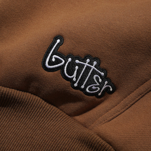 Butter Goods - Connection Zip-Thru Hood - BROWN / Brun - Sweatshirts