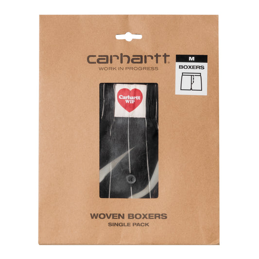 Carhartt WIP - Cotton Boxer - SEATON STRIPE, BLACK / Sort||Striber - Undertøj
