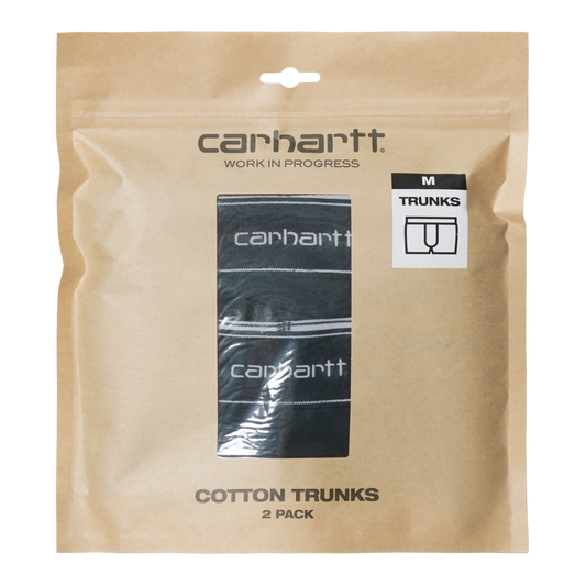 Carhartt WIP - Cotton Trunks - BLACK + BLACK / Sort - Undertøj