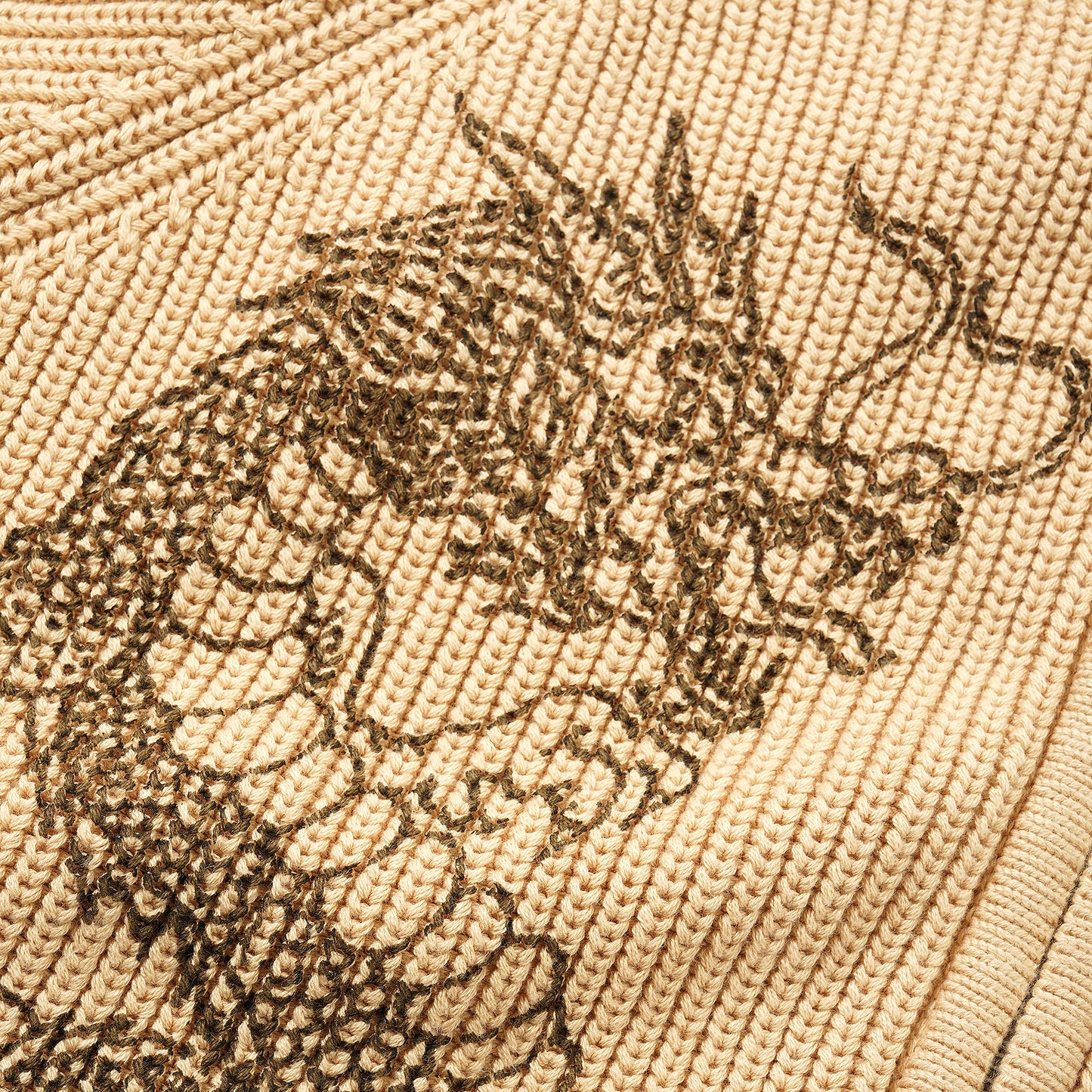 Dragon Zip-Thru Knit Sweater