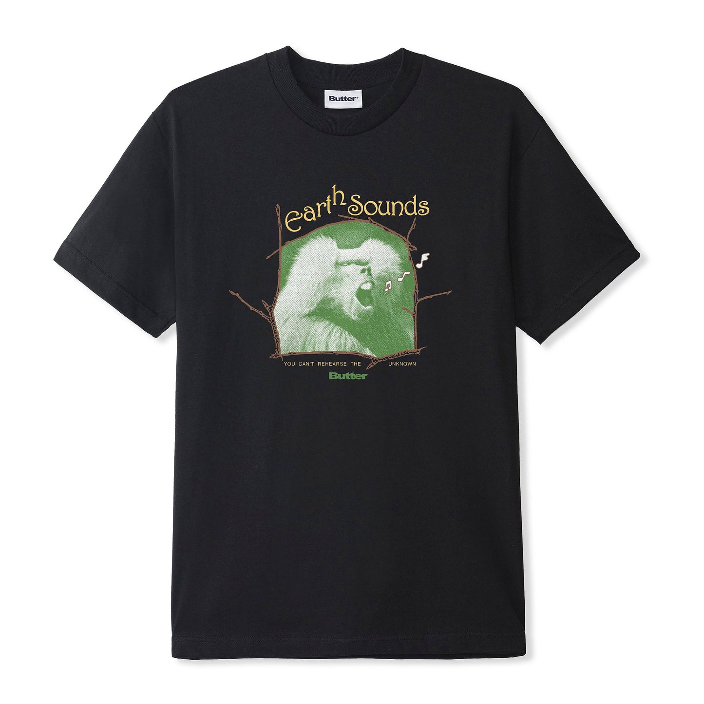Butter Goods - Earth Sounds Tee - BLACK / Sort - T-Shirts