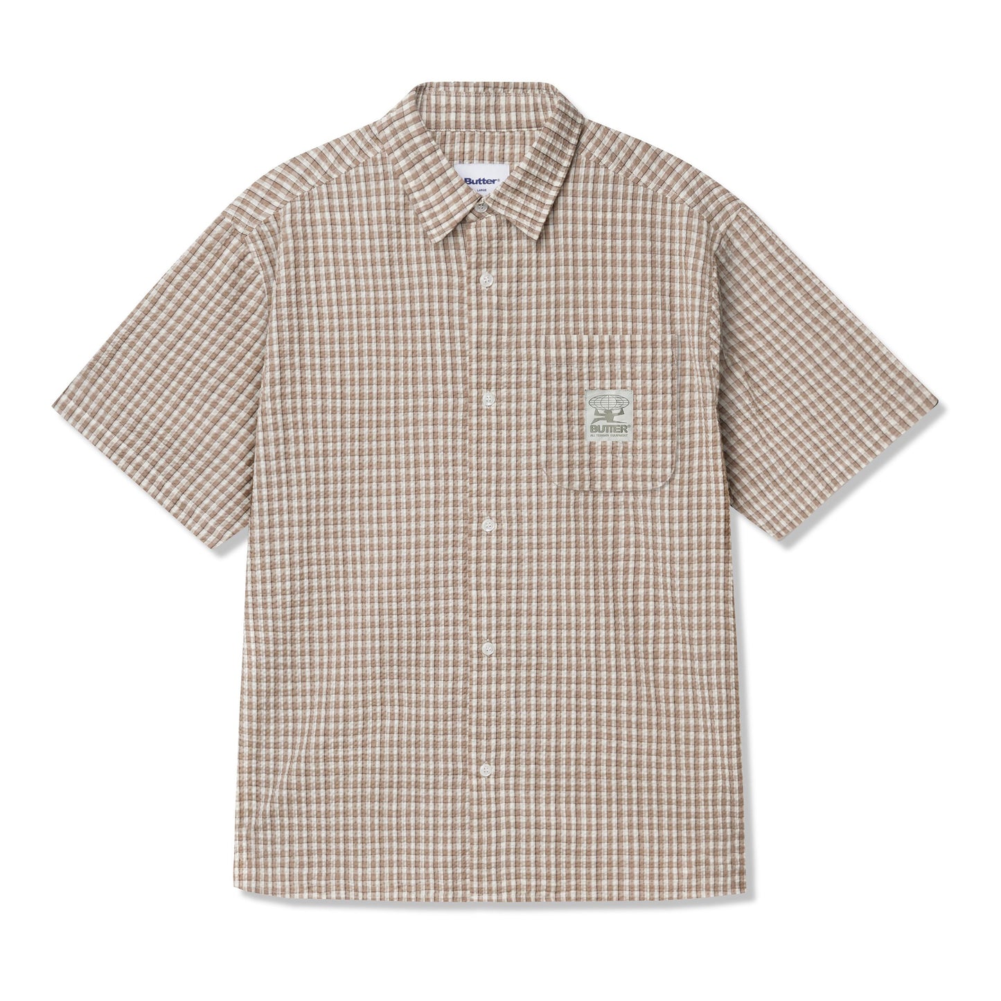 Butter Goods - Equipment S/S Shirt - TAUPE / Brun||Beige||Tern - Skjorter