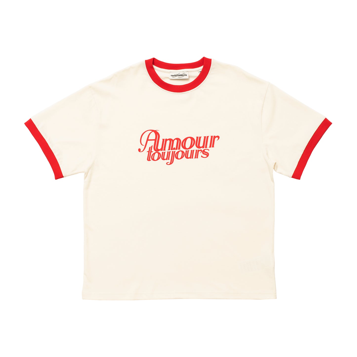 Carne Bollente - Even More Amour - OFF-WHITE / Rød||Hvid - T-Shirts