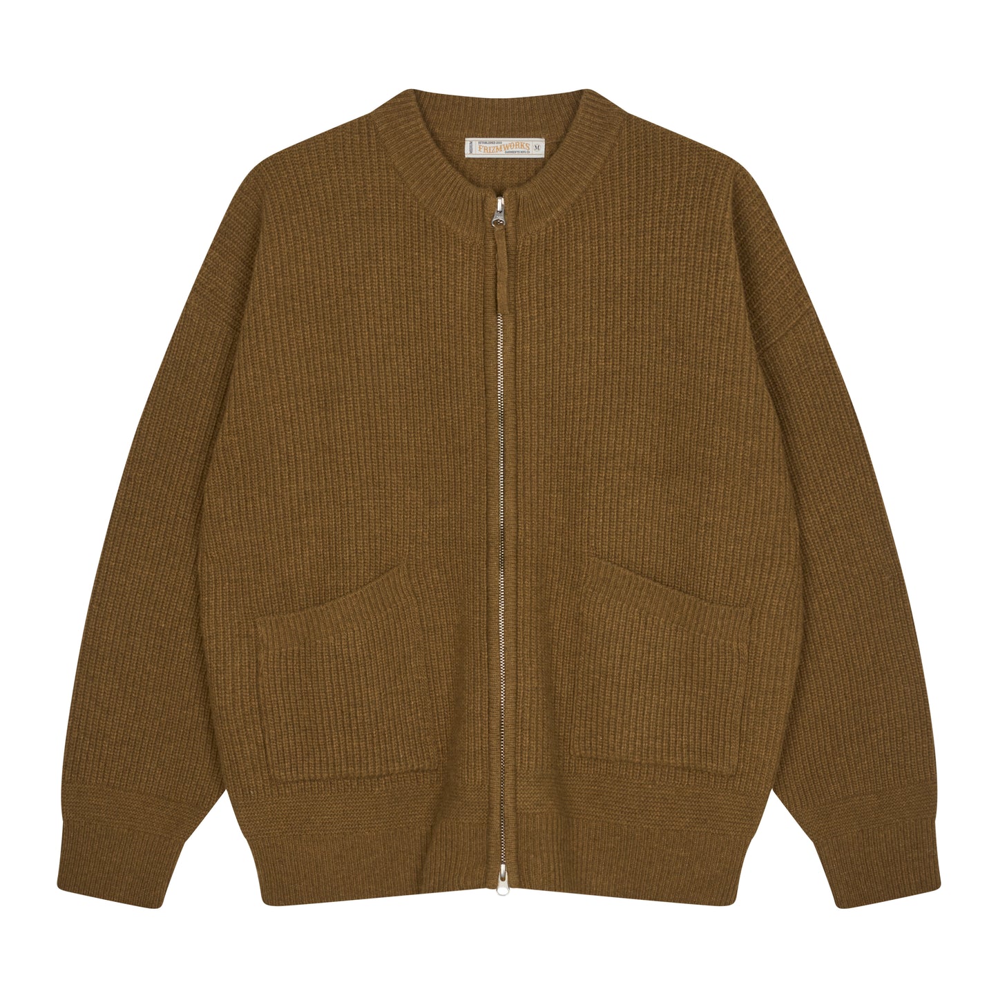 Frizmworks - Wool Deck Zipup Cardigan - cinnamon - Herre > Strik