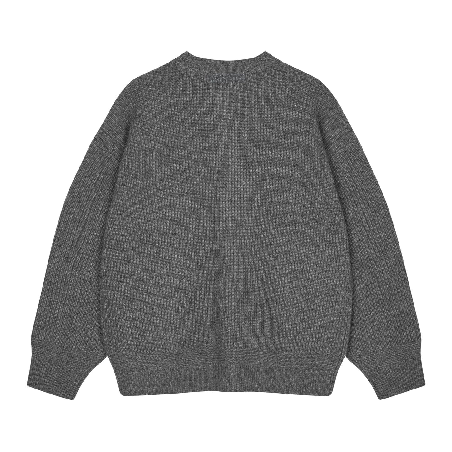 Heavy Wool Round Cardigan