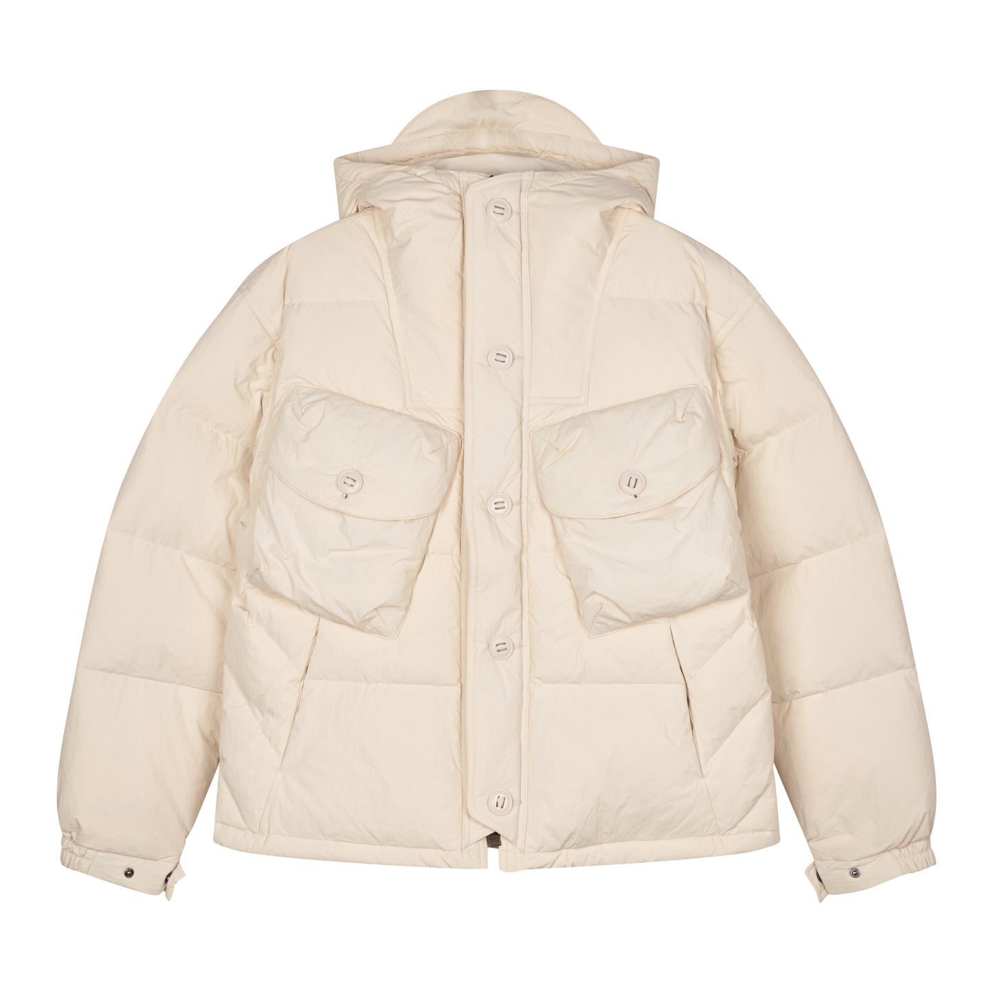 Frizmworks - Smock Puffer Down Parka - CREAM / Beige - Jakker