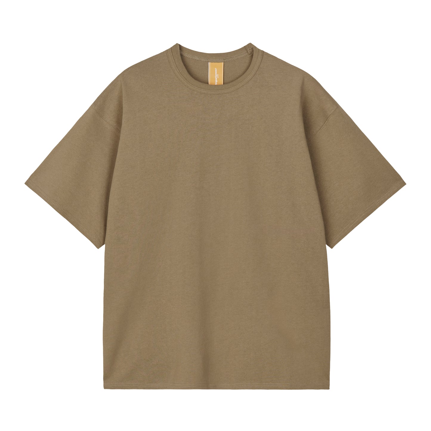 Frizmworks - OG Double Rib Oversized Tee - MUD / Grøn - T-Shirts