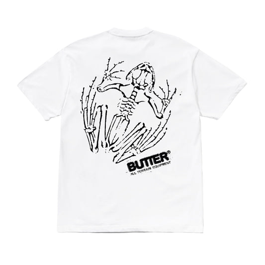 Butter Goods - Fossil Tee - WHITE / Hvid - T-Shirts