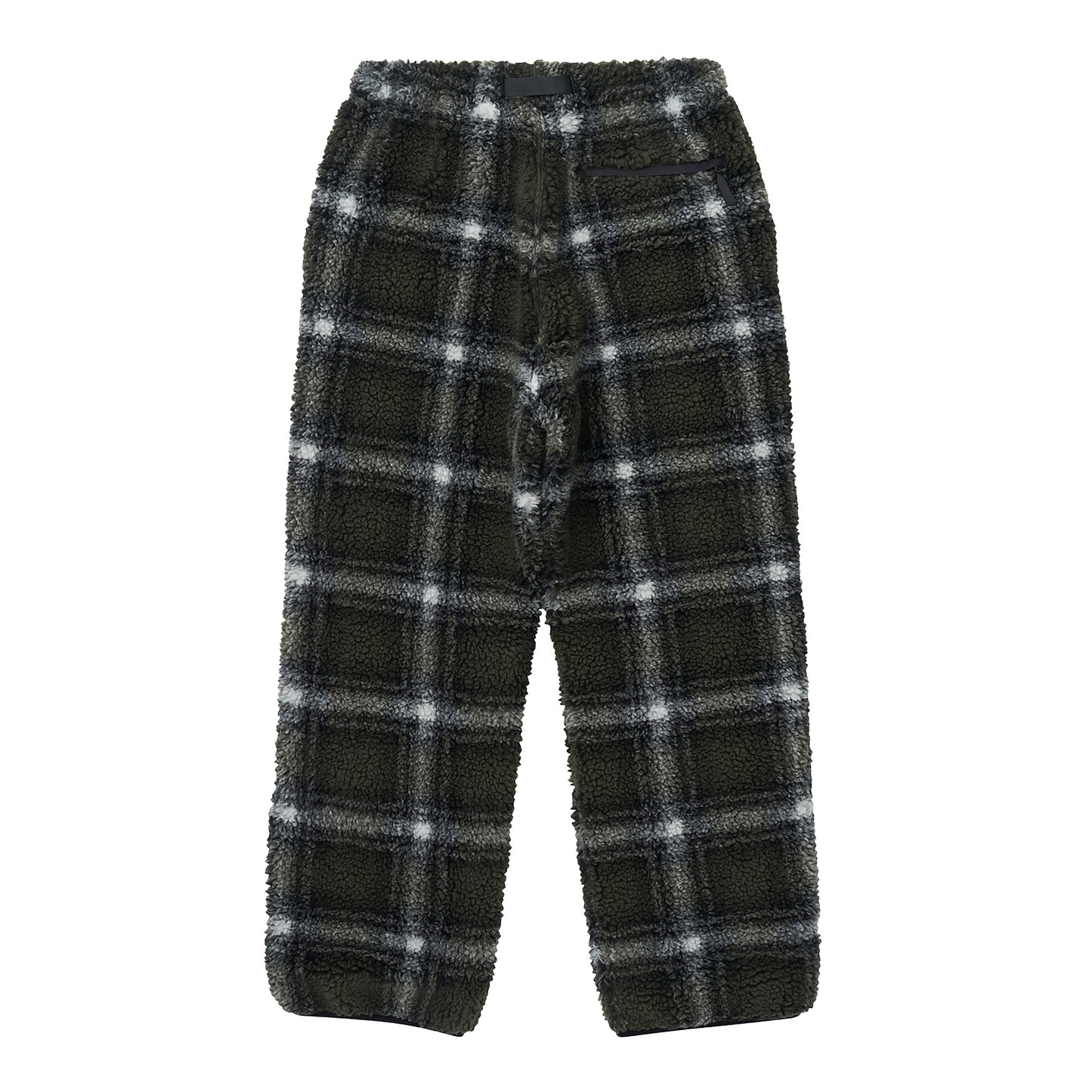 Gramicci - Shadow Plaid Sherpa Pant - OLIVE SHADOW PLAID / Grøn||Tern - Bukser